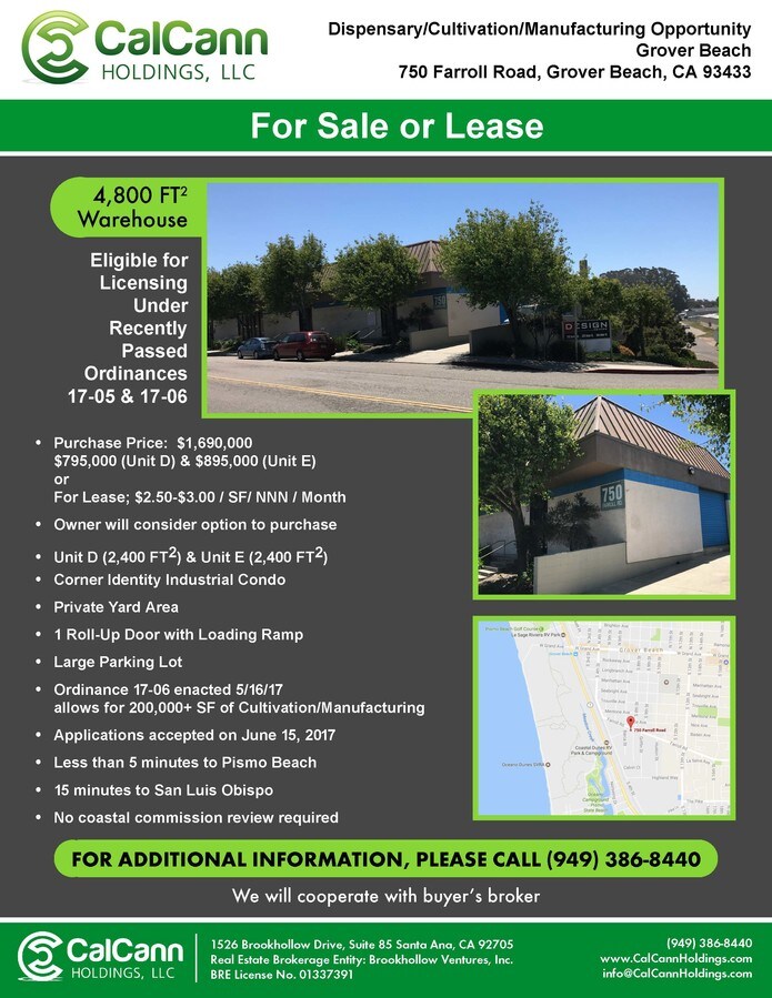 750 farroll rd grover beach ca 93433 warehouse property for flyers gas station grover beach