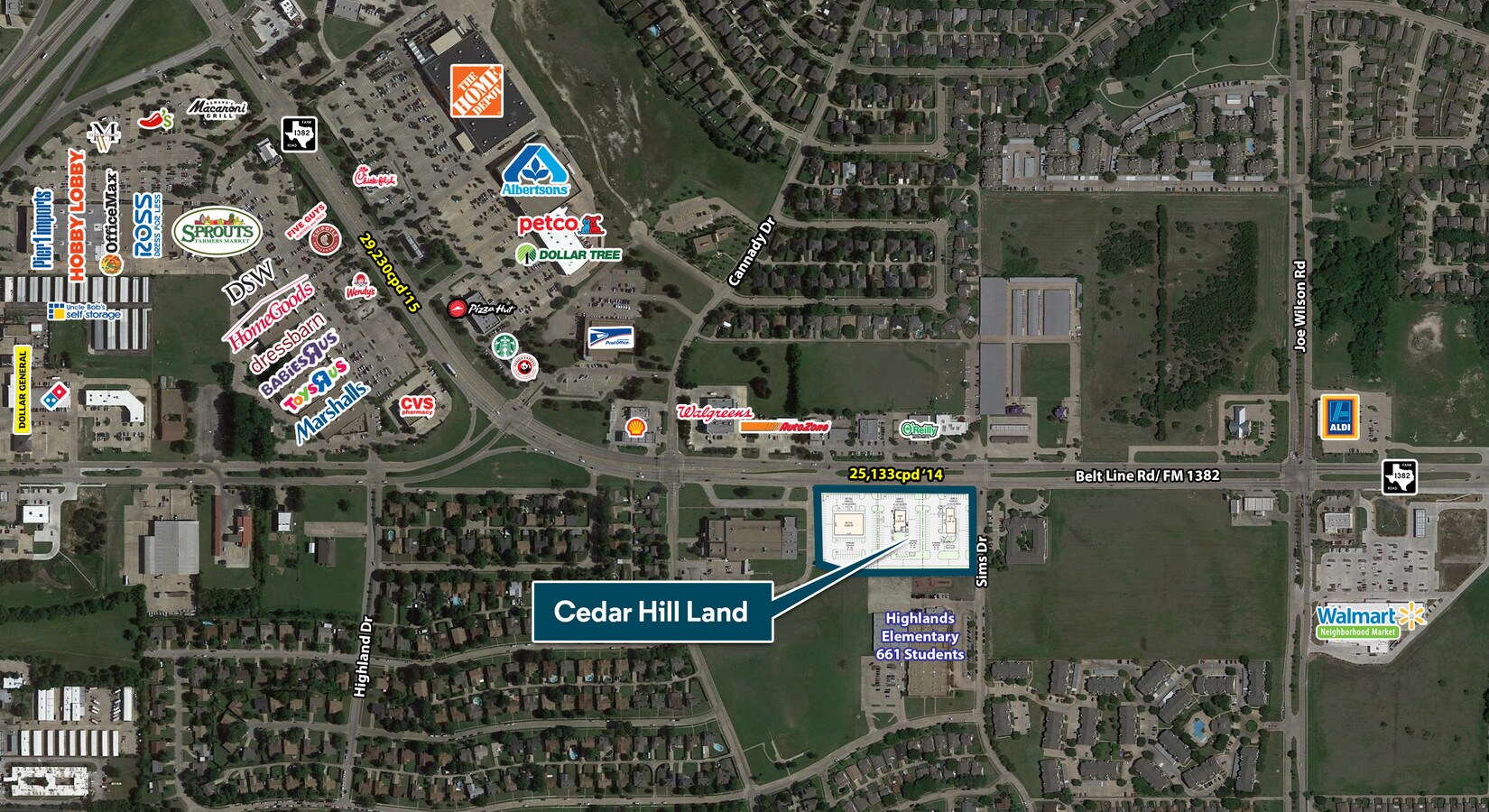 e belt line rd sims dr cedar hill tx 75104 commercial