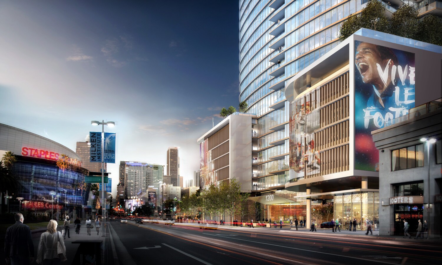 1200 S Figueroa St, Los Angeles, CA, 90015 Storefront Retail/Office