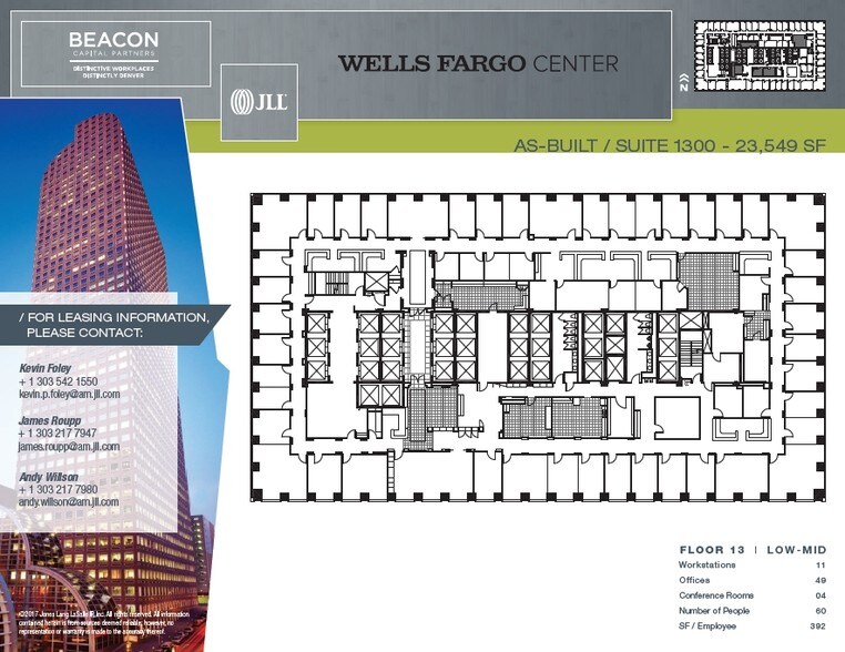 1700 Lincoln St Denver Co 80203 Property For Lease On Loopnet Com Floor Plan